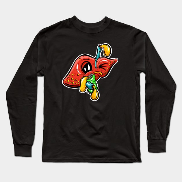 Keep Drinking Liver Long Sleeve T-Shirt by Squeeb Creative